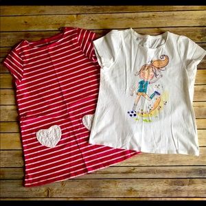 Lands' End Girl’s L 14+ Plus Tunic Top Lot of 2